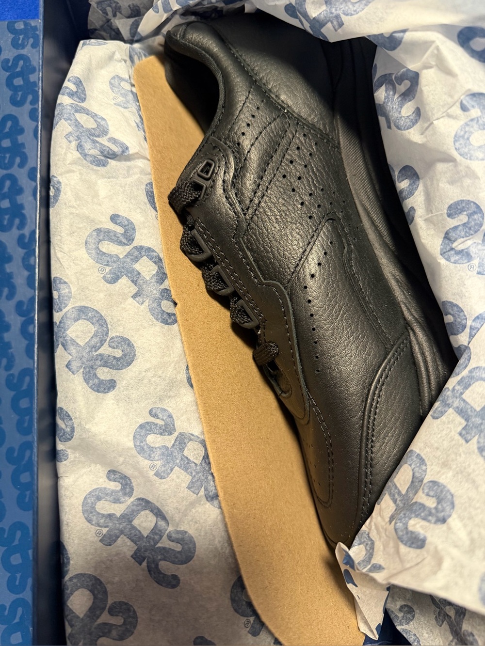 SAS Journey Black Leather Comfort Walking Shoes Size 8M New in Box